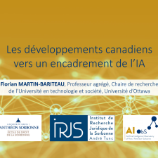 (3/5) Les développements canadiens vers un encadrement de l'IA