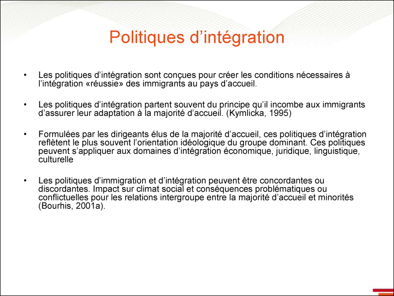 Politiques d'intégration