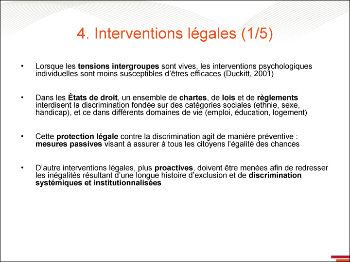 Intervention légale - 1