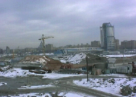 Le chantier Moskva-City à ses débuts
