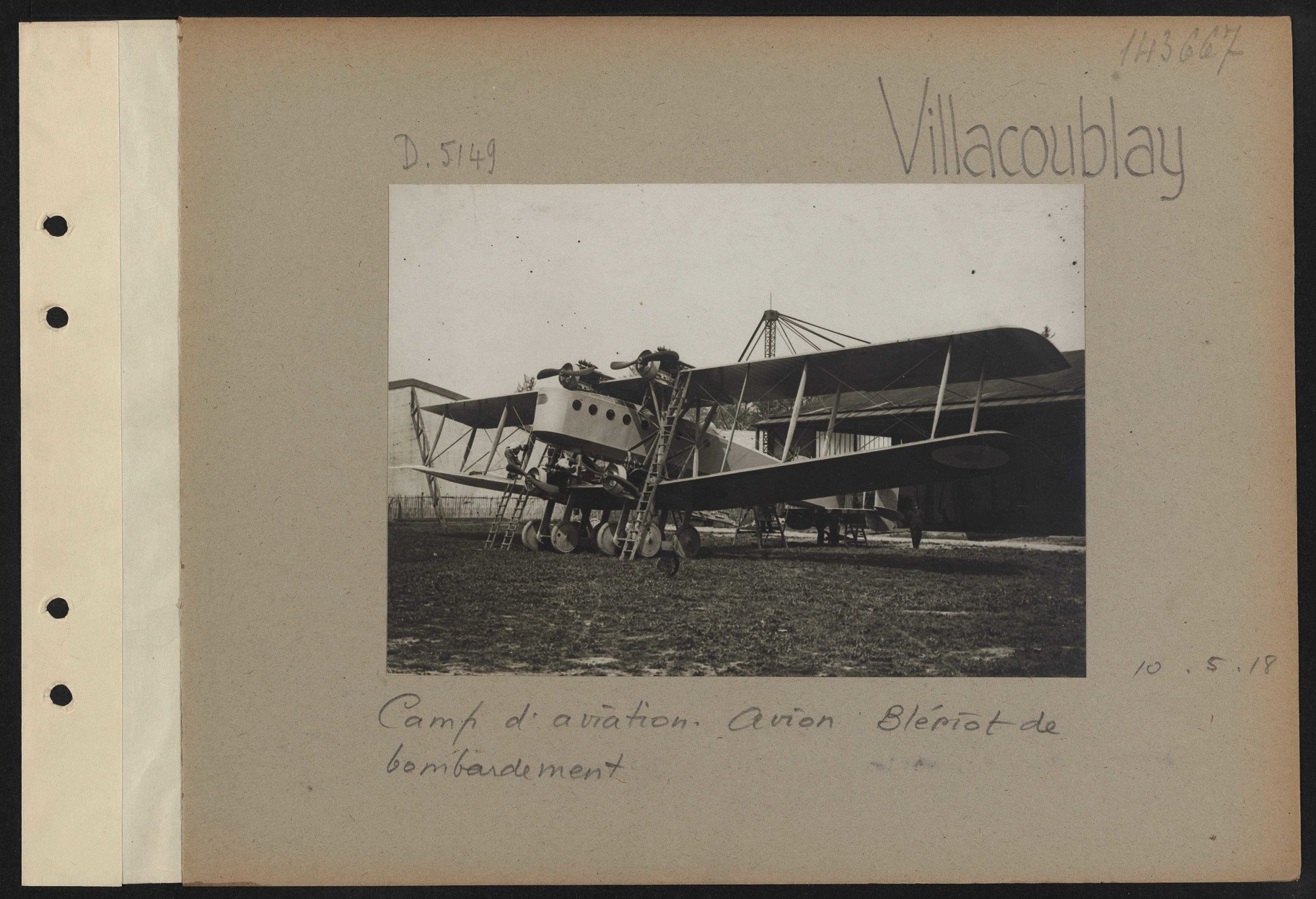 Avion Blériot de bombardement