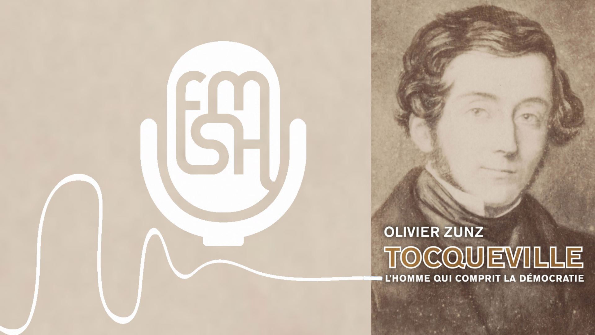 1e de couverture, Olivier ZUNZ : Tocqueville l'homme qui comprit la démocratie.