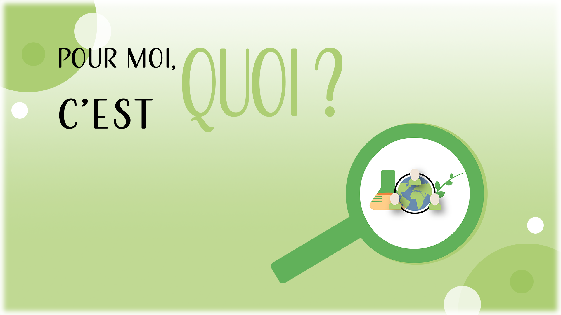 Pour moi, c'est quoi ?