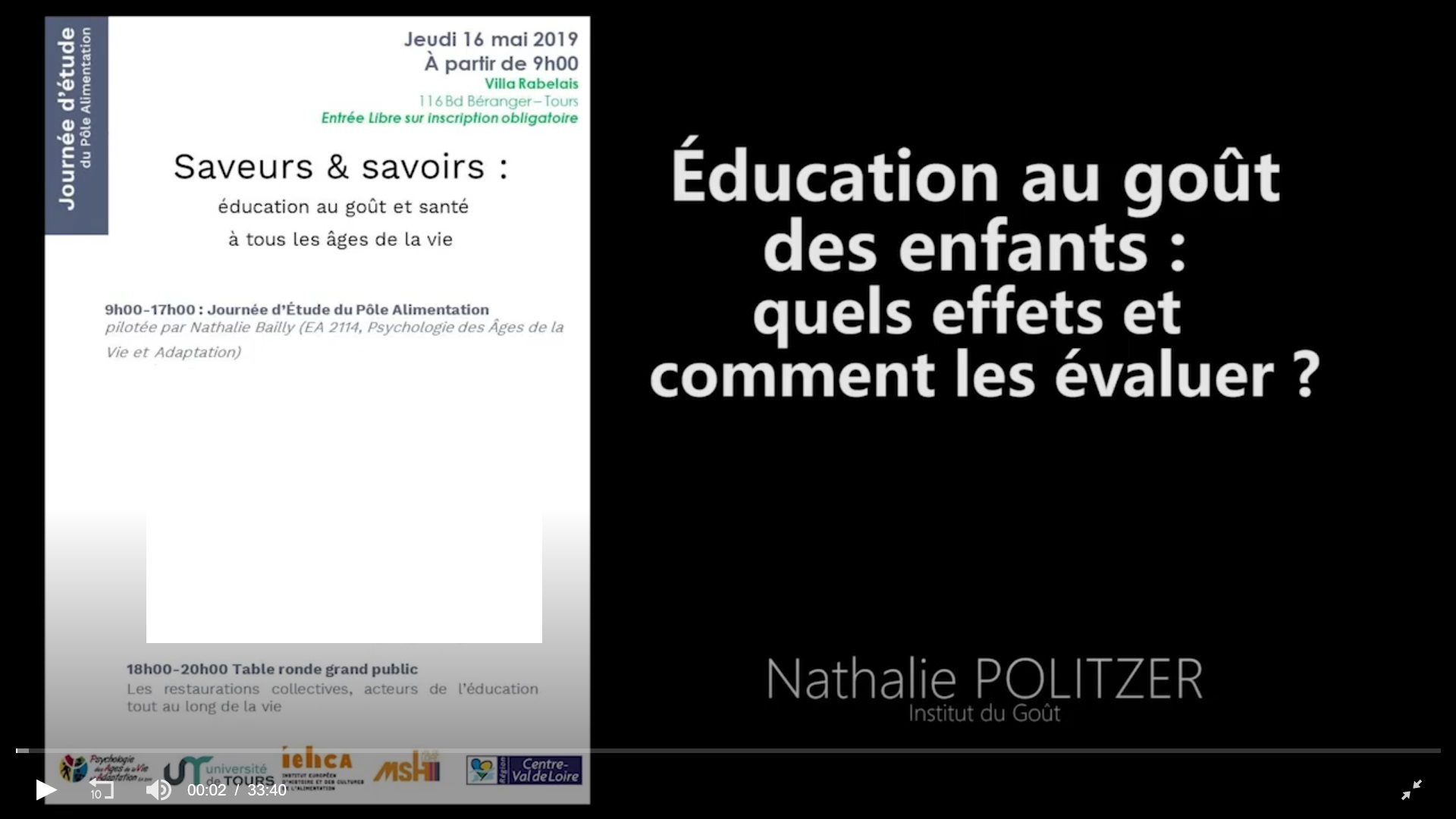 Education et saveurs