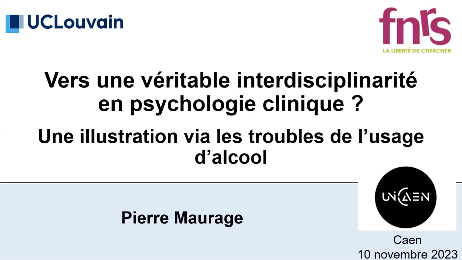 titre du séminaire