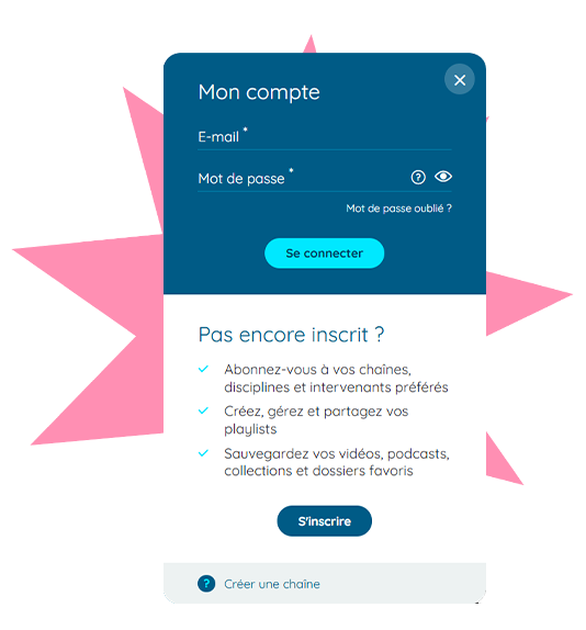 Créer un compte personnel sur Canal-U