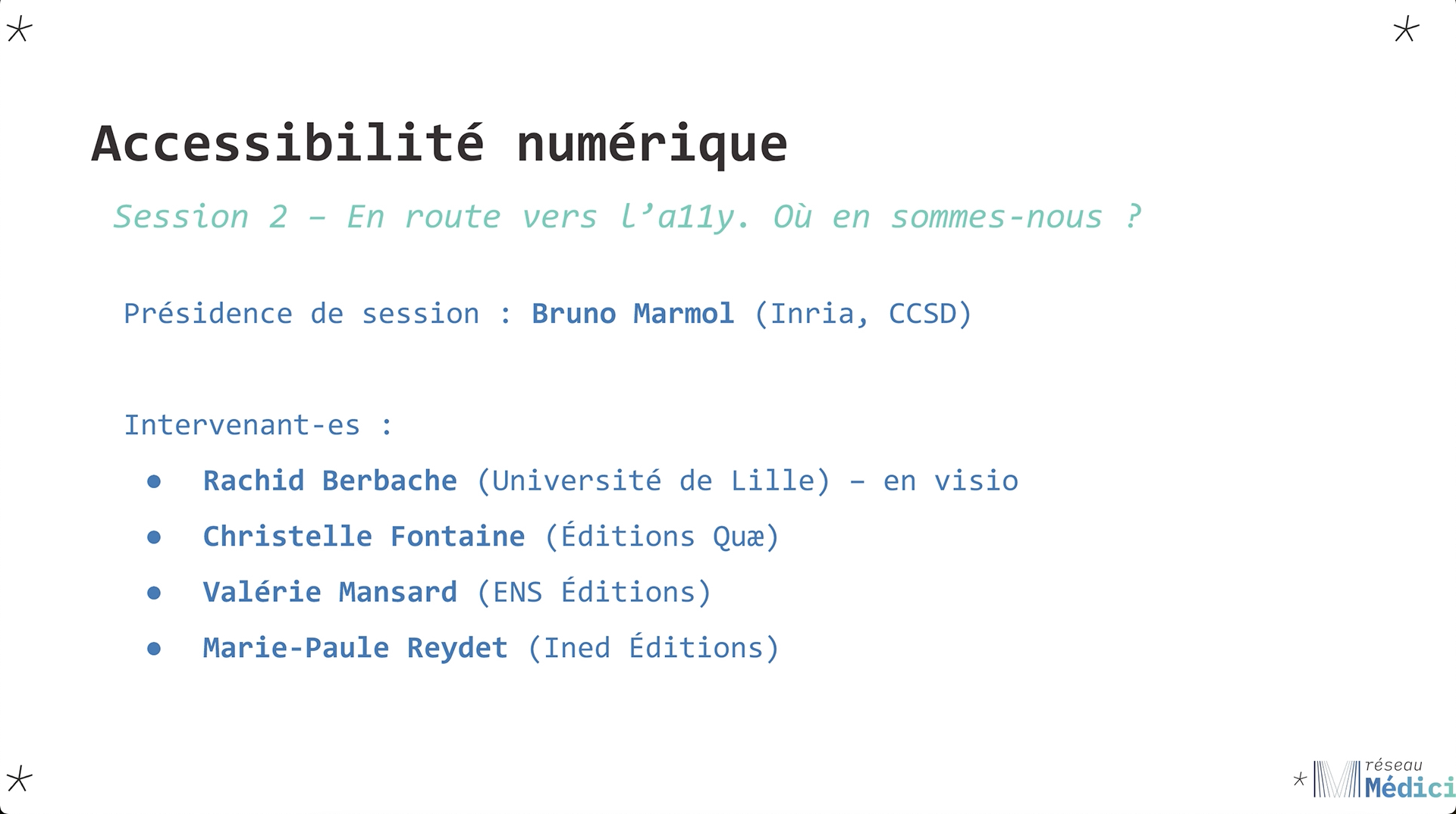 Session 2 - En route vers l'A11y