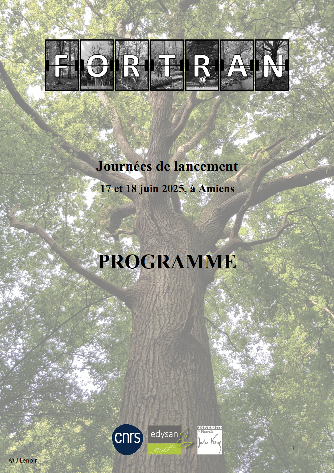 Photo de 1re page du programme