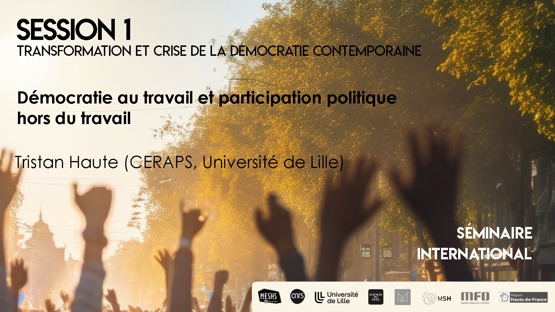 Démocratie au travail et participation politique hors du travail