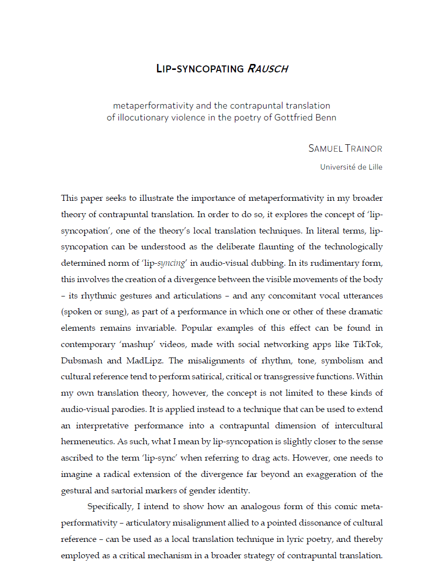 Capture d'écran Trainor