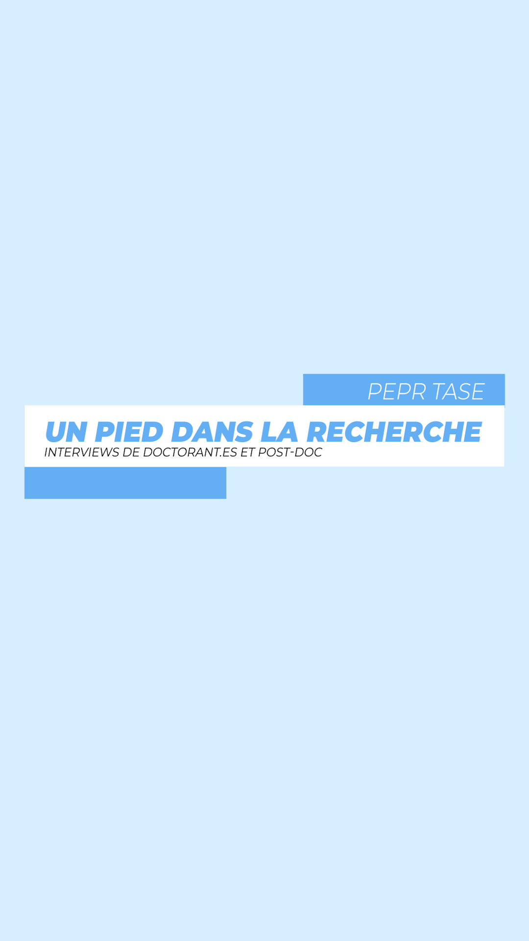 Vignette - Un pied dans la recherche