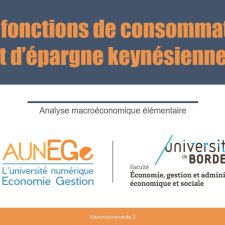 Les fonctions de consommation et d’épargne keynésiennes