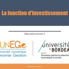 La fonction d'investissement