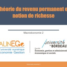 La théorie du revenu permanent et la notion de richesse