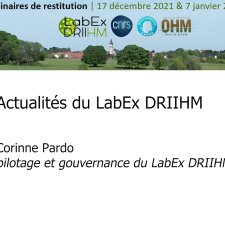 Actualités du LabEx DRIIHM (17/12/2021)
