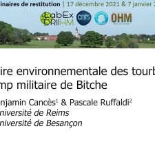 Mémoire environnementale des tourbières du camp militaire de Bitche