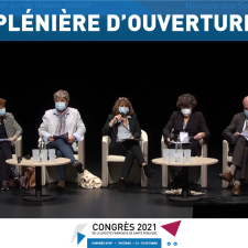 Plénière d'ouverture du Congrès 2021 de la Société Française de Santé Publique qui s'est déroulé au Palais des Congrès de Poitiers du 13 au 15 octobre 2021
