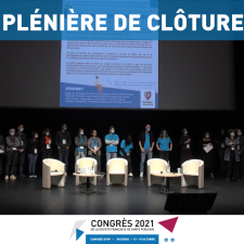 📍 Plénière de clôture du Congrès 2021 de la Société Française de Santé Publique qui s'est déroulé au Palais des Congrès de Poitiers du 13 au 15 octobre 2021