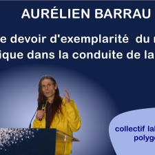 Conférence A. Barrau, "Sur le devoir d’exemplarité du monde académique dans la conduite de la transition""