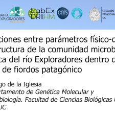 Interacciones entre parámetros físico-químicos y la estructura de la comunidad microbiana en la cuenca del río Exploradores dentro del sistema de fiordos patagónico