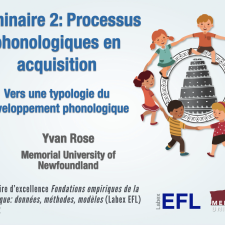 Lecture 2 - Survol des faits d’acquisition phonétique et phonologique et implications théoriques