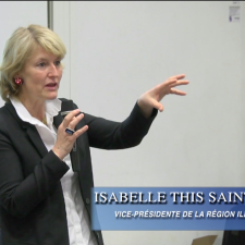 Isabelle This-St Jean, vice-présidente de la région, chargée de l'enseignement supérieur 