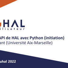Exploiter l'API de HAL avec Python (initiation)