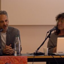 David Sala, auteur, et Elise person, Enseignante