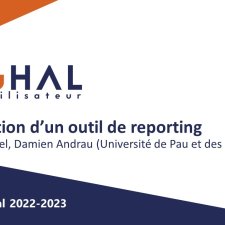 Présentation d'un outil de reporting de l'Université de Pau