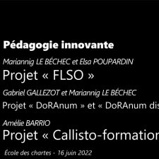 Pédagogie innovante : projets FLSO, DoRANum disciplinaire et plateforme Callisto