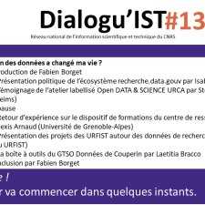 Atelier Dialogu'IST 13 - Comment la gestion des données a changé ma vie - Introduction