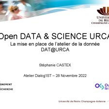 Atelier Dialogu'IST 13 - Comment la gestion des données a changé ma vie - Dat@URCA