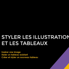 Styler les illustrations et les tableaux