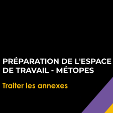 Préparation de l'espace de travail 2/3