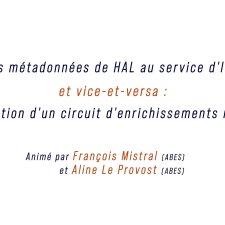 Des métadonnées de HAL au service d'IdRef