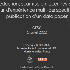 Vignette webinaire Rédaction, soumission, peer-review : un retour d'expérience multi-perspectives de la publication d'un Data Paper  de Frédérique Bordignon, de l'Ecole des Ponts ParisTech, lors du GTSO Donnée du consortium couperin