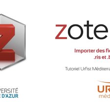 05 - Zotero - Importer un fichier au format .ris ou .bibtex