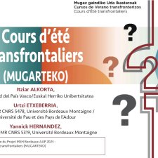 Cours d’été transfrontaliers (MUGARTEKO) - Appel à projet 2023