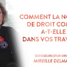 Comment la notion de droit commun a-t-elle surgi dans vos travaux ?