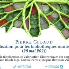 « Visualisation pour les bibliothèques numérisées » (mai 2021), Pierre Cubaud