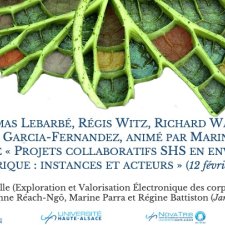 Table ronde « Projets collaboratifs SHS en environnement numérique : instances et acteurs » (février 2021)