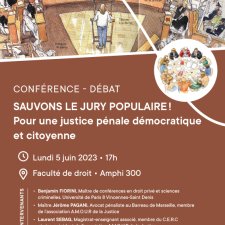 Conférence - Débat : Sauvons le jury populaire pour une justice pénale démocratique et citoyenne