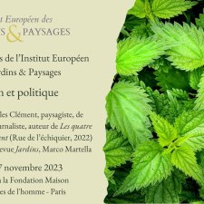 Présentation des Rencontres de l'Institut Européen des Jardins & Paysages