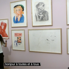 Étudiante en médiation, expo D. Hockney, musée Granet, Aix-en-Provence