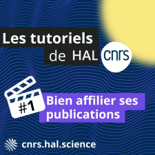 HAL CNRS bien affilier ses publications 