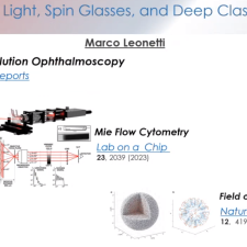 Memory, Light, Spin Glasses, and Deep Classification.