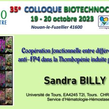 titre exposé Sandra Billy