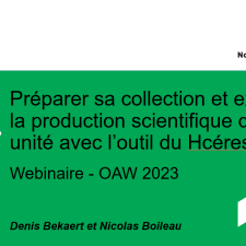 Webinaire HAL - Hcéres