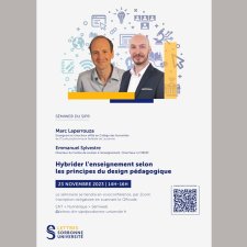 Titre du webinaire : Hybrider l'enseignement selon les principes du design pédagogique