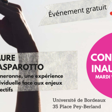 Les Vendanges du Savoir - Conférence inaugurale de Laure Gasparotto